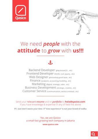 &#91;Wanted&#93; Programmer &amp; Designer @Qasico - a tech company