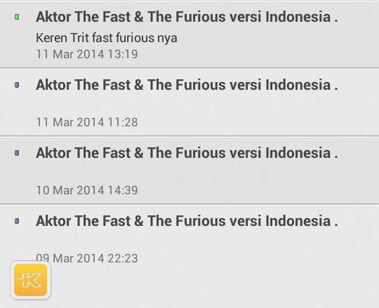 Aktor The Fast &amp; The Furious versi Indonesia .