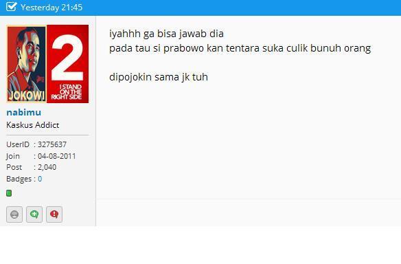 Kenapa sebagian Pendukung Jokowi kesanya mengumbar kebodohan sendiri ?