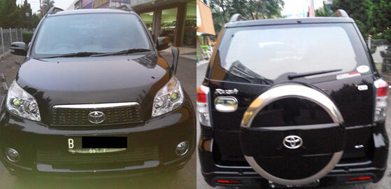 jual toyota rush type G automatic hitam 2012