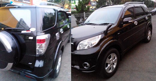 jual toyota rush type G automatic hitam 2012