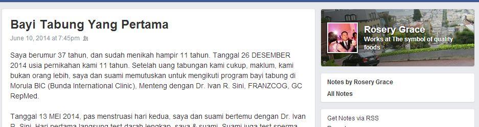 &#91;True Story&#93; Kegigihan Seorang Ibu Untuk Mendapatkan Anak Melalui Bayi Tabung