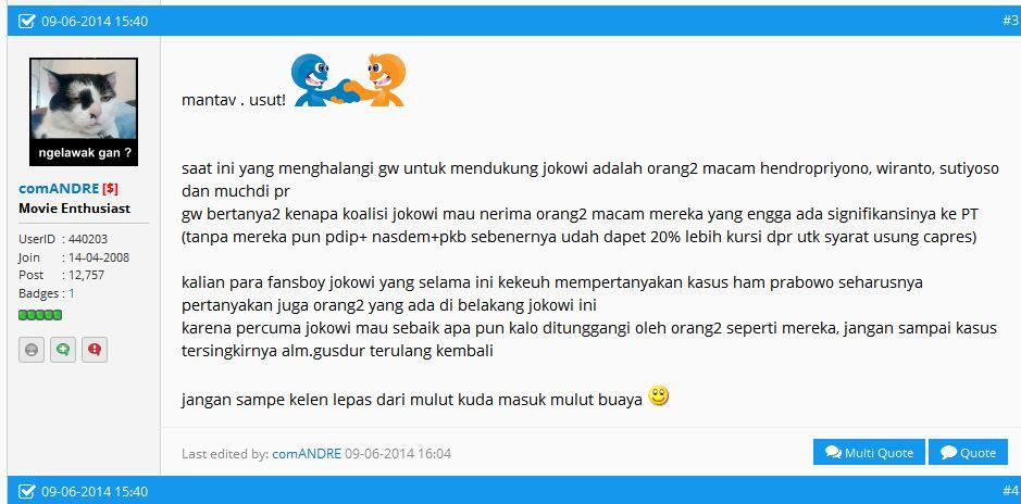 NAH LHO !!! Berbalik, Kini Kubu Jokowi Dituding Sebagai Pelanggar HAM