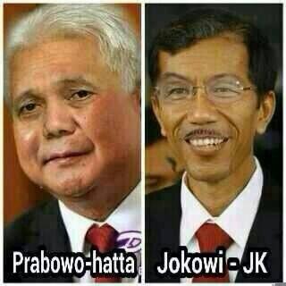 Beginilah Prabowo Hatta dan Jokowi-JK bila disatukan