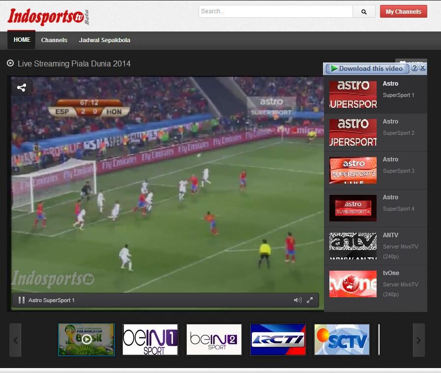 Nonton Piala Dunia 2014 Via Live Streaming