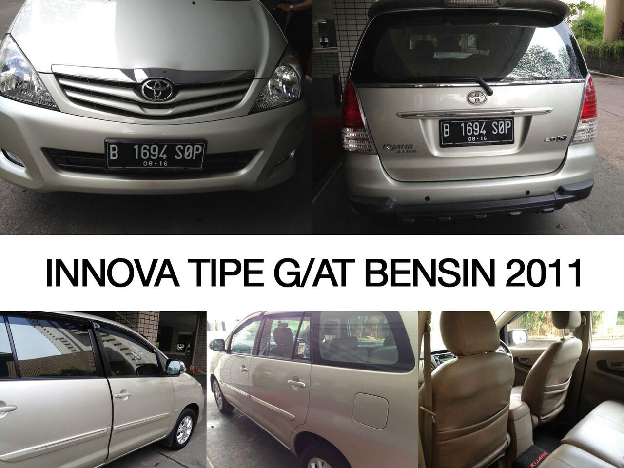 DIJUAL CEPAT INNOVA G/AT Bensin 2011