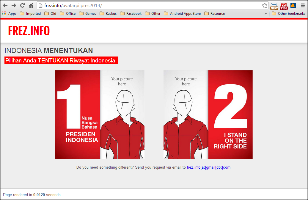 Nemu website untuk buat avatar pilpres