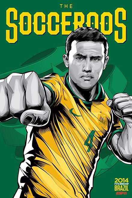 Artwork desain keren mewakili kontestan Piala Dunia Brazil (Keren Gan!)