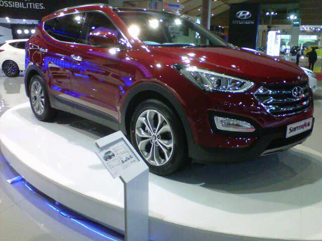 hyundai NEW SANTA FE BENSIN 2014 MERLOTE RED READY FULL DISKON+ASSESORIES