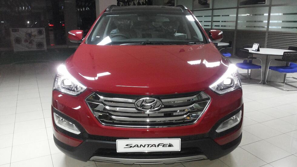 hyundai NEW SANTA FE BENSIN 2014 MERLOTE RED READY FULL DISKON+ASSESORIES