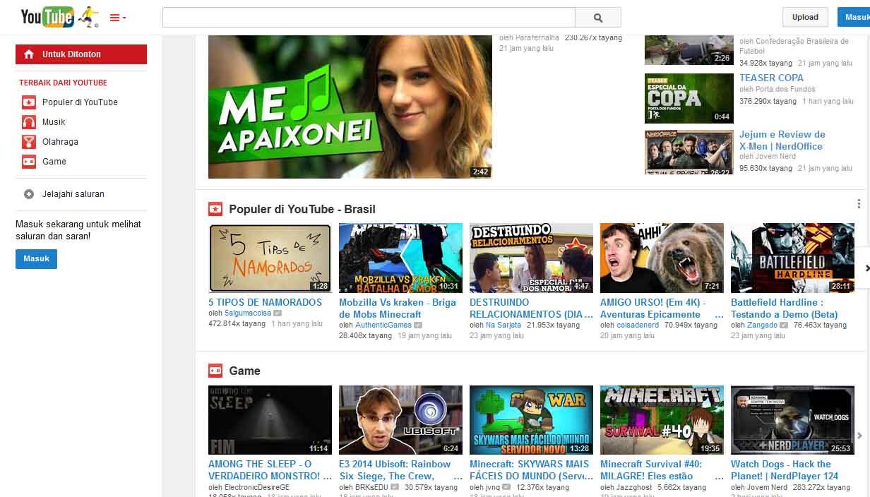 Mengintip Tampilan Youtube tiap negara