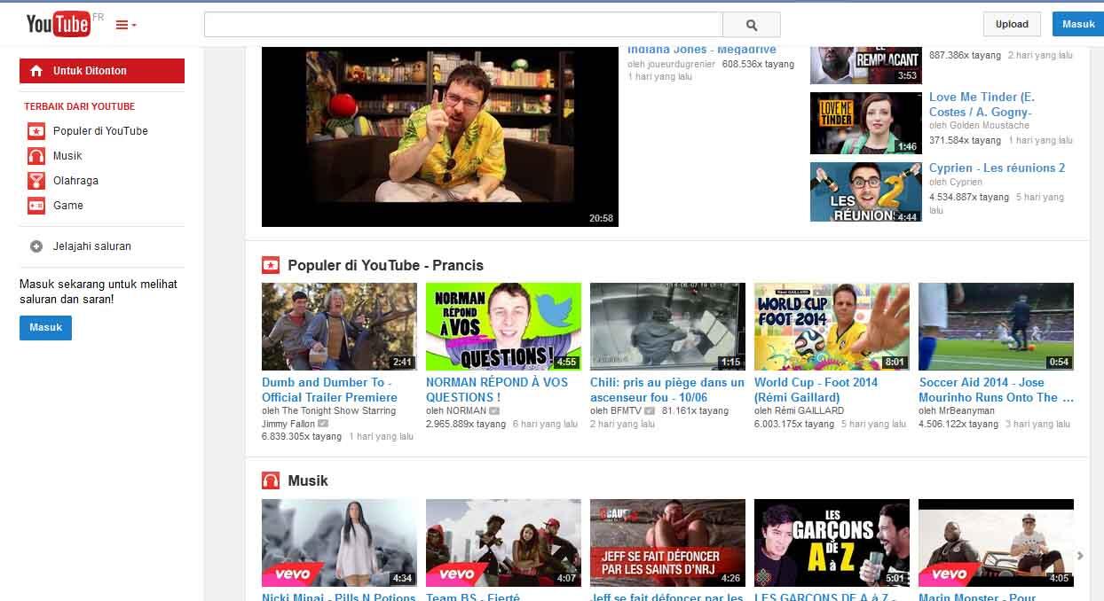 Mengintip Tampilan Youtube tiap negara