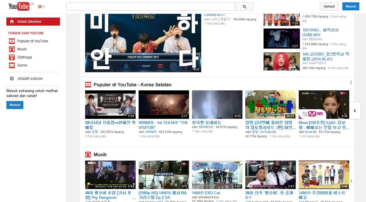 Mengintip Tampilan Youtube tiap negara
