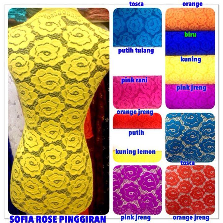 Terjual Kain Kebaya (sofia, chemical & semi france lace 