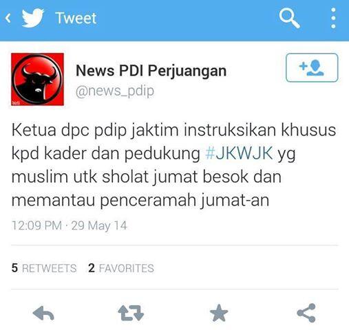 INI HARI JUM'AT ... AWAS INTELIJEN KOTAK KOTAK "PDIP-JOKOWI" DI SEKITAR MASJID
