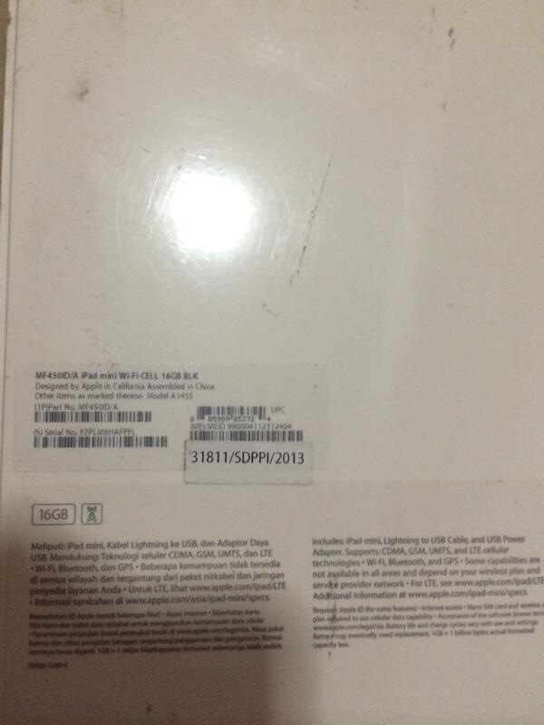 Jual iPad Mini 2 16Gb Black BNIB Serious Only!