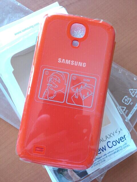 S VIEW COVER Samsung Galaxy S4 (ORANGE) ORIGINAL