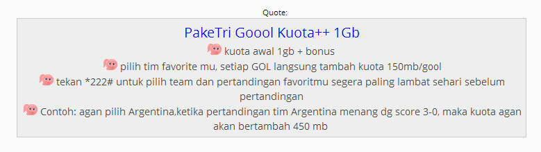 produk paket bola kaya gimana sih dari perusahaan selular ini gan??
