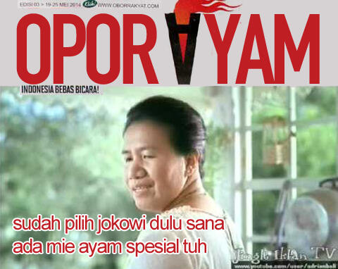 &#91;pic&#93; beredar tabloid obor rakyat KW yakni &quot;opor ayam&quot;