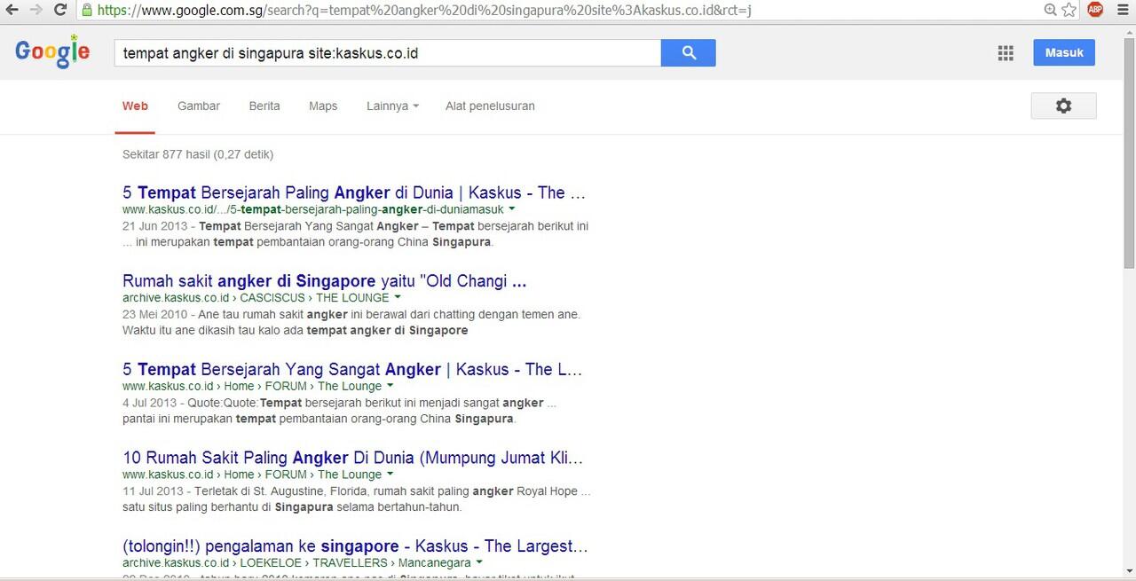 Inilah dia daftar tempat//lokasi Angker di Singapura