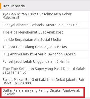 Pelajaran Yang Paling Disukai para Pelajar 