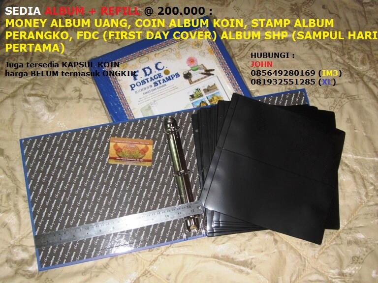 085649280169, album uang, koin, perangko, baru, refill murah