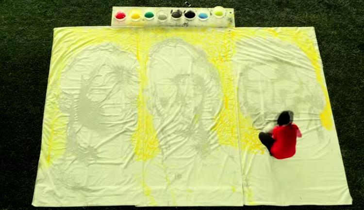Artwork Piala Dunia 2014: Melukis Potret Ronaldo, Neymar, Messi Dengan Bola
