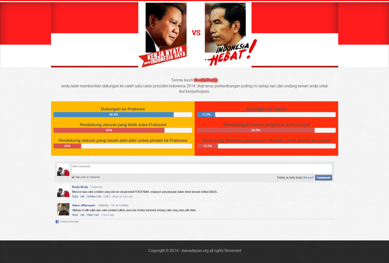 WEBSITE PRABOWO VS JOKOWI