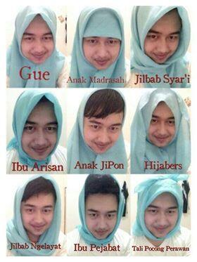 macam-macam model jilbab, ente yg mana?