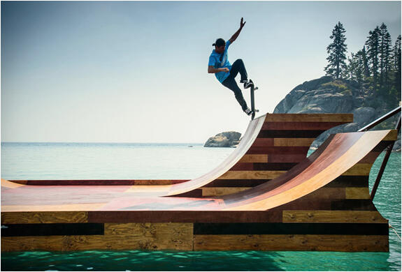 RAMP SKATEBOARD DI TENGAH LAUT