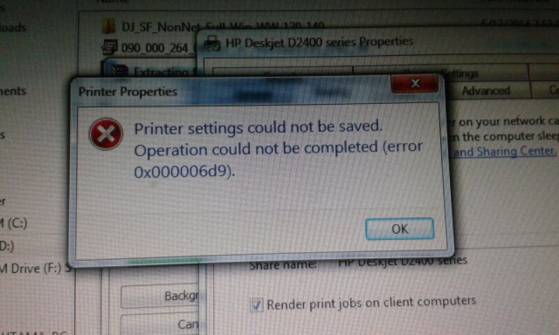 &#91;ASK&#93; Tidak bisa sharing printer