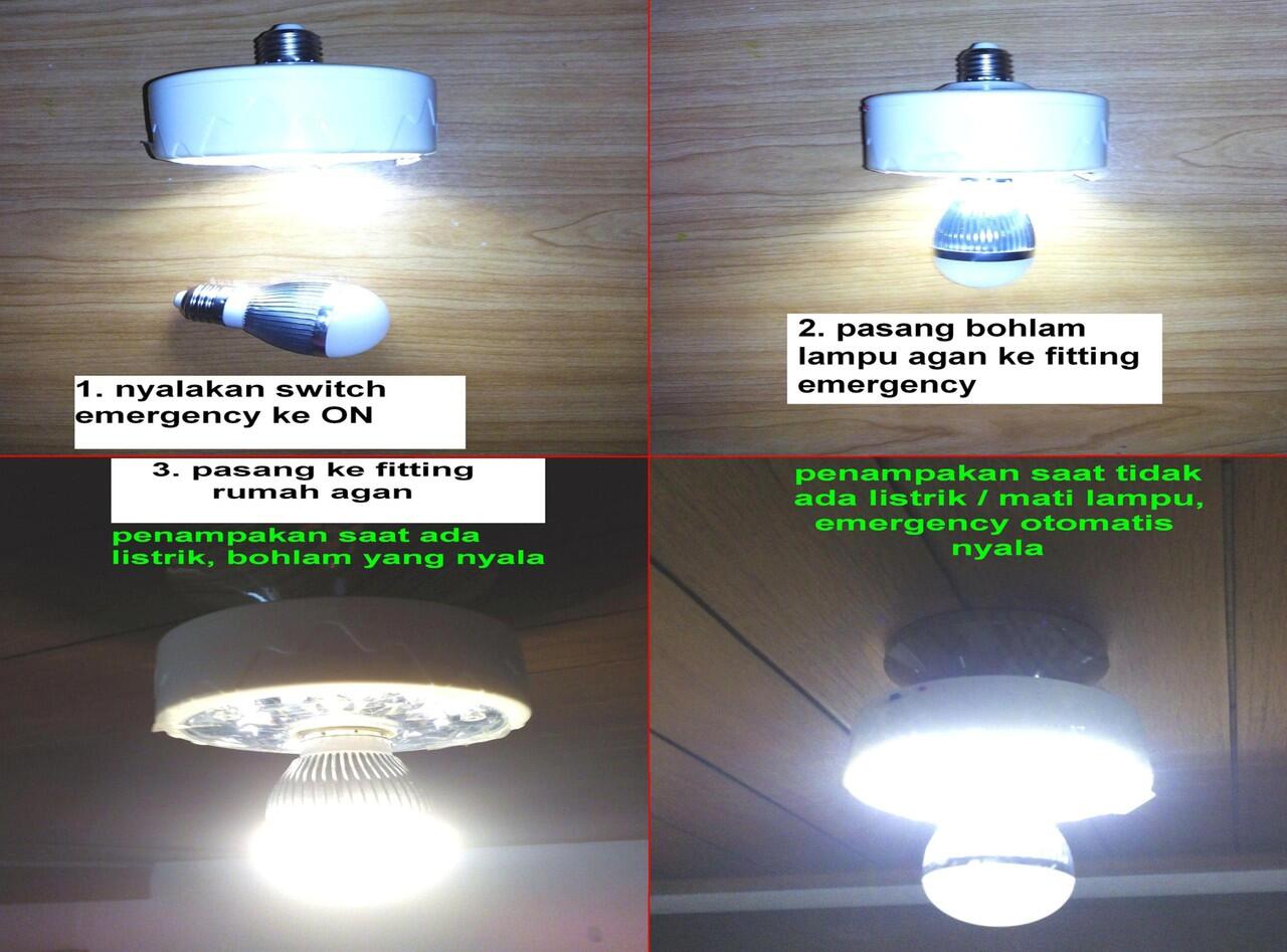 Terjual Lampu Emergency KYOWA 20 LED Remote Fitting Garansi