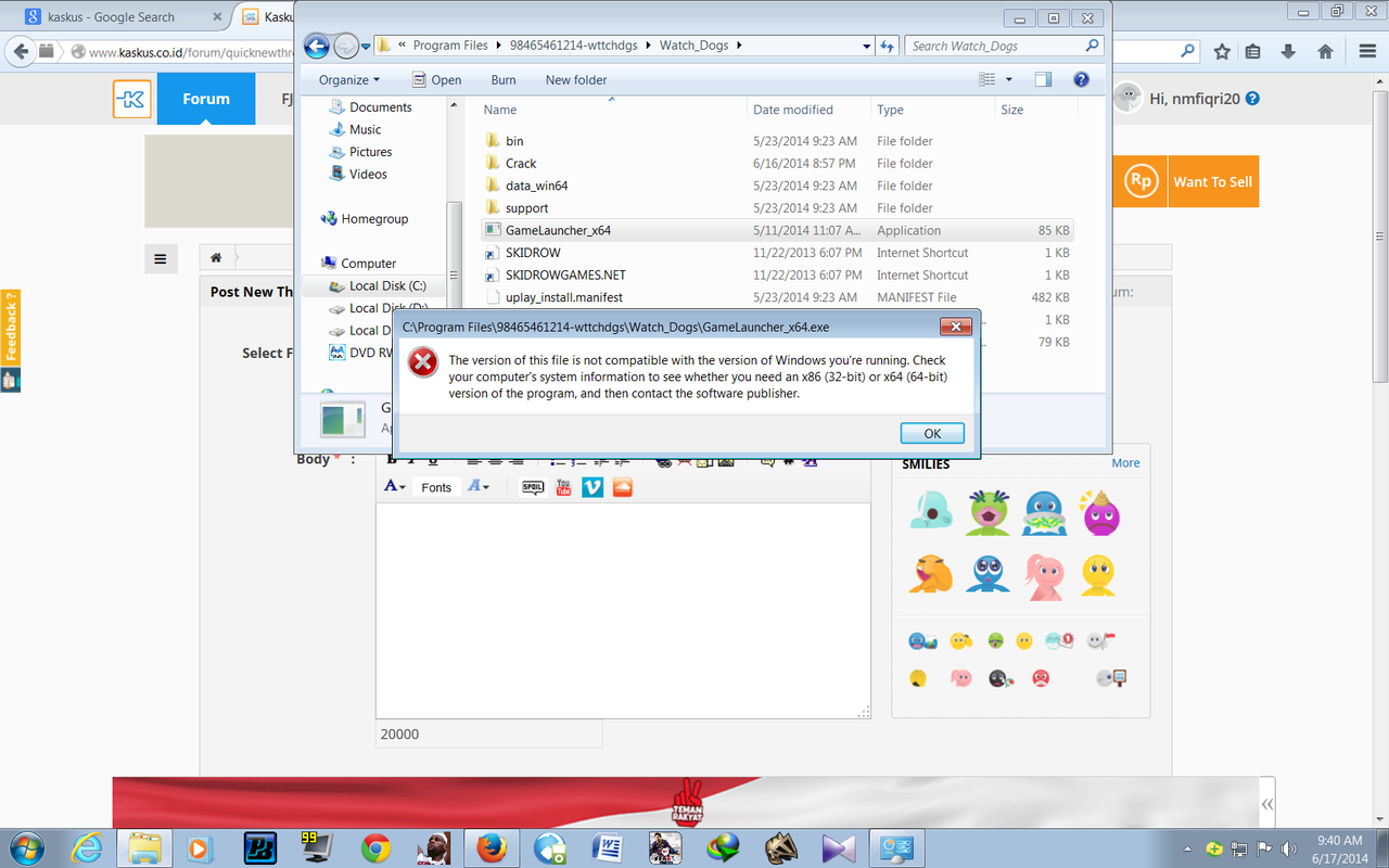 Error x86