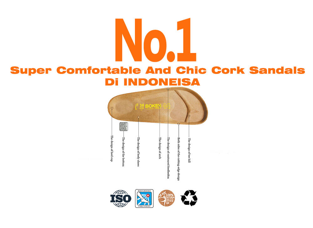 CORK SANDALS SUPER COMFORTABLE & HEALTHY MERK. BOKEN