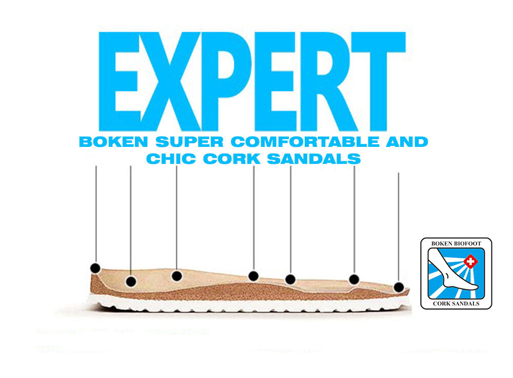 CORK SANDALS SUPER COMFORTABLE & HEALTHY MERK. BOKEN