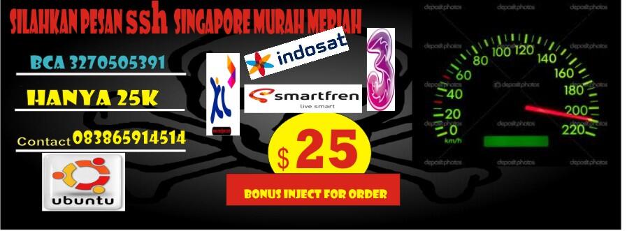 READY SLOT SSH SINGAPORE PREMIUM TERBAIK (TSEL ON)