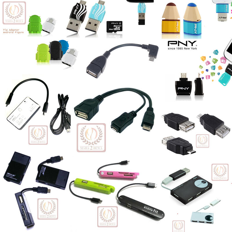 Kabel USB On The Go (USB-OTG) micro USB to USB untuk Galaxy SII/III, Xperia S, dll