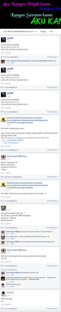 Ulah Hacker FB jual akun buat beli pulsa quota....