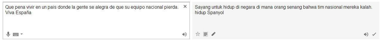 NO JOKE* sebagian orang Spanyol malah gembira timnas nya kalah... Asli dari org spa.