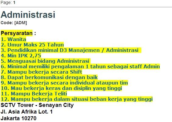 LOKER SCTV 2014 (NEW)