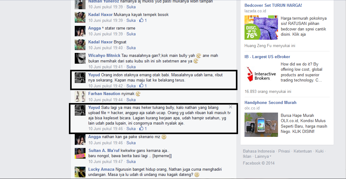 NASIONALISME TAPI MENGHINA WARGA INDONESIA ? Anonymous ini gan :Hammers