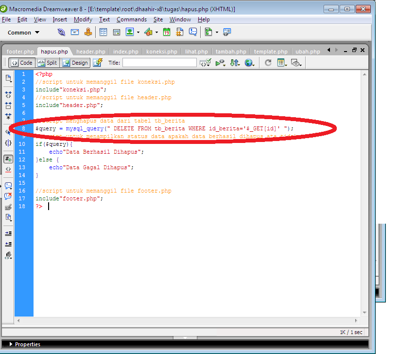 (Web_Template_PHP)Gan file hapus.php en ubah.php gak bisa dijalanin ? #help