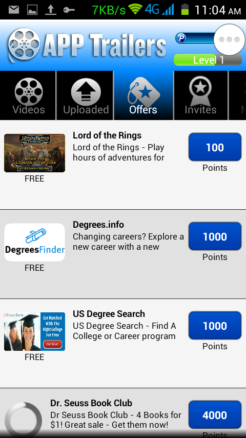 App Trailer dapet dollar lewat Android