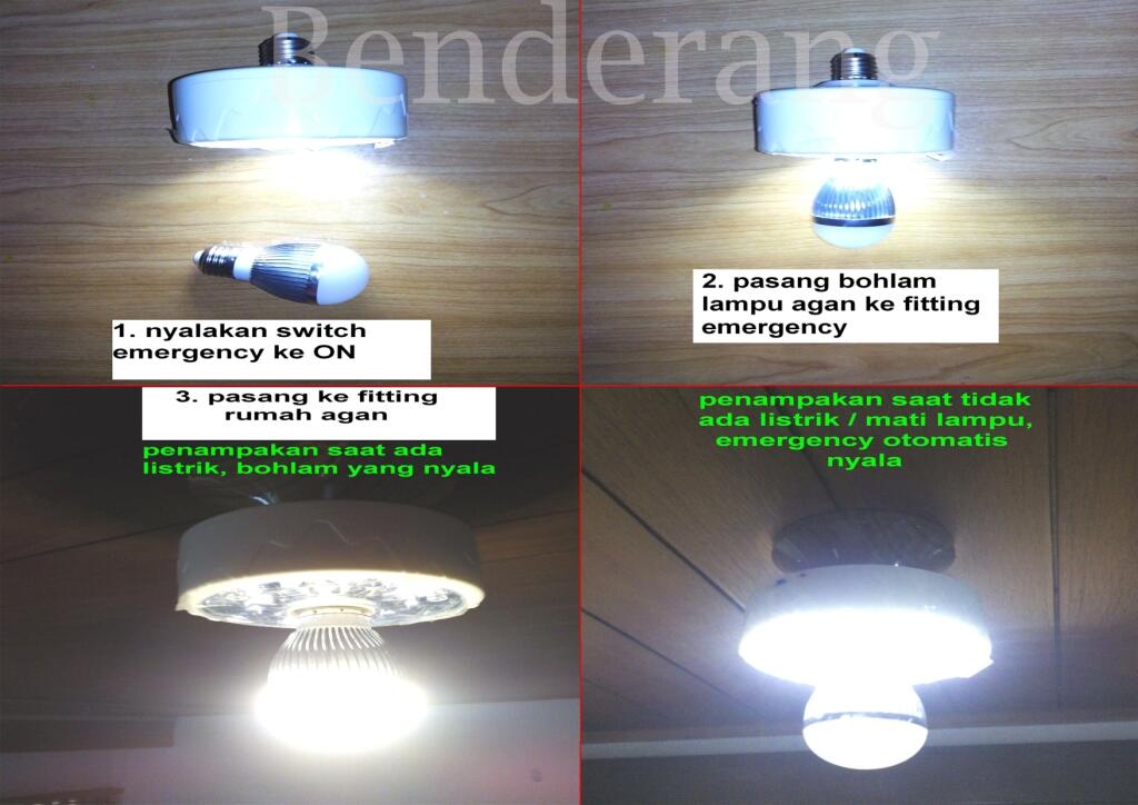 Terjual Lampu Emergency LED dengan GARANSI, remote 