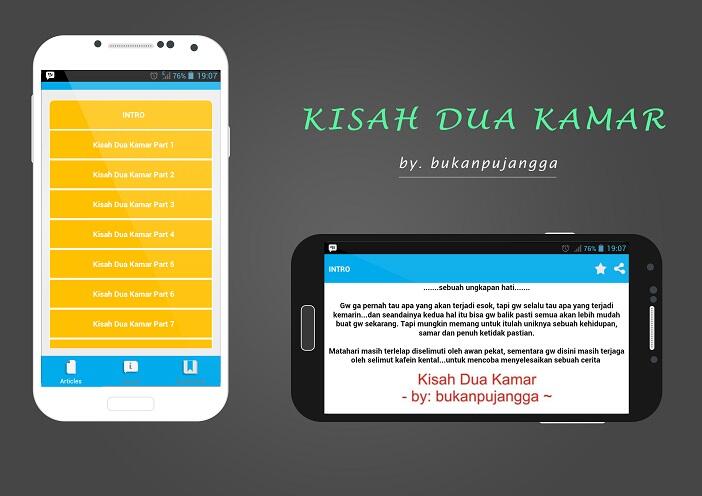 Kisah Dua Kamar Hadir Di Aplikasi Android