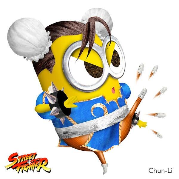 Minion mulai berdandan ala Street Fighter