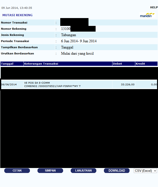 Pembayaran Telepon Melalui MY TELKOM Tidak Kunjung &quot;Lunas&quot;