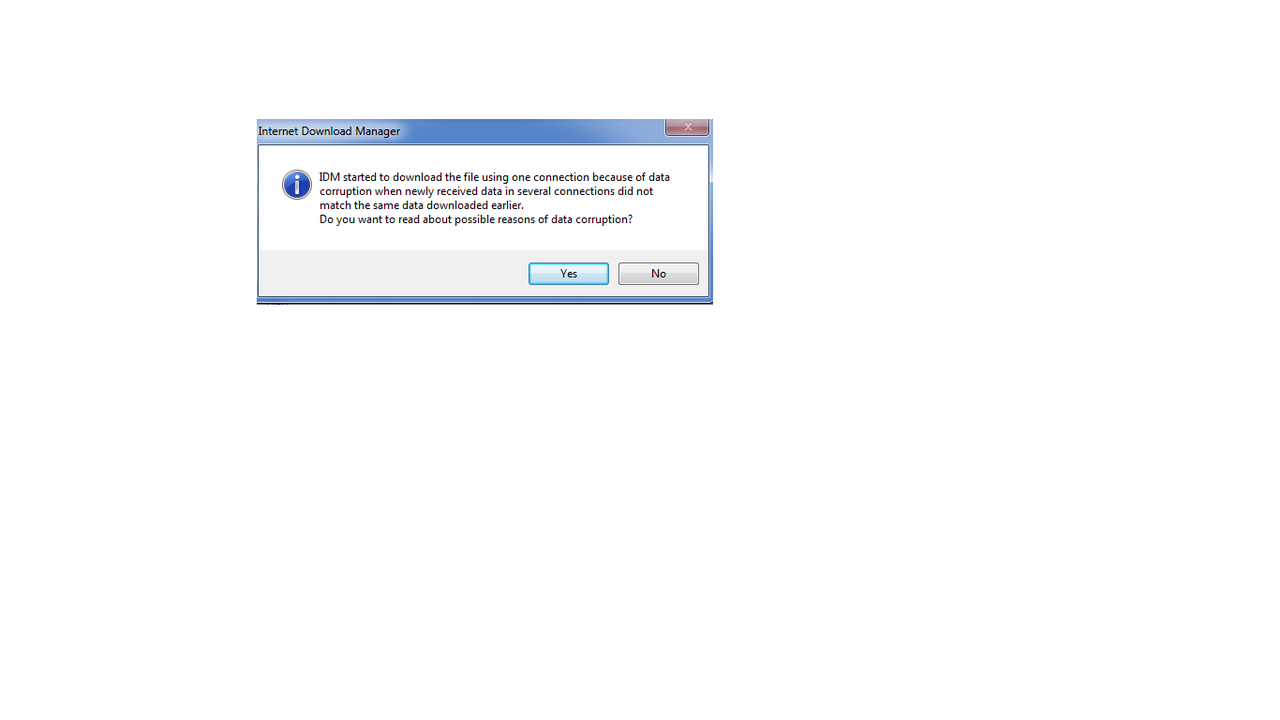 &#91;HELP&#93; ane kalo download pake idm file nya corrupt &amp; berenti di ujung 