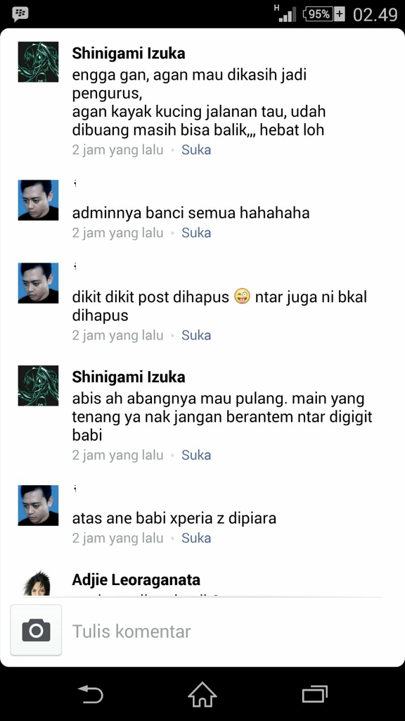 Ni dia tampang orang yg slalu buat onar di grup Xperia