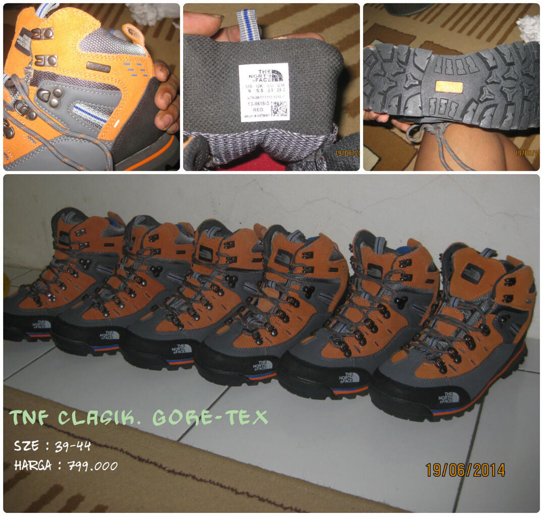 Terjual jual jacket the north face GORETEX sepatu  tnf 